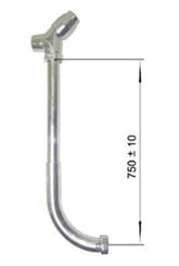 Кран смывной КРС-20-05 с металлической трубой. КНОПКА